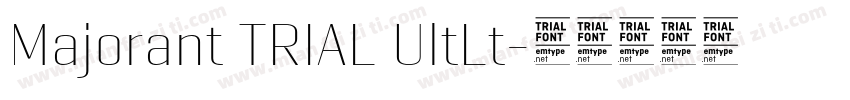 Majorant TRIAL UltLt字体转换